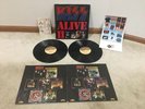 KISS Alive 2 II Double Album Set 12” Vinyl Album LP w/Tattoos Merch Form Used