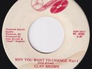 CLAY BROWN Why You Want To Change HOLY GRAIL RARE  northern soul 45 funk HEAR