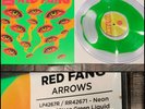 RED FANG Arrows LP Deluxe Liquid Filled Neon Green / Refillable Vinyl 100-sword