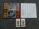 GUNS N ROSES Appetite for Destruction vinyl LP banned cover NM/EX+ & 2 stickers