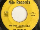 Northern Soul RARE 45 The Districts Nile Lbl. One Lover (just Won’t Do)