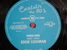 Eddie Cochran 78 RPM  / Week End & Cherished Memories - REPRO (405-0620-P)