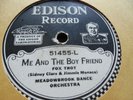 Hot Dance Edison Diamond Disc 51455 Me & The Boy Friend Meadowbrook Orch. 1925 E