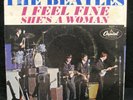 THE BEATLES I FEEL FINE/SHE'S A WOMAN CAPITOL 5327 TOP 45 VINYL+ PS NICE PACKAGE