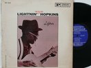Lightnin Hopkins LP “Lightning”   Bluesville 1019   DG Mono   RVG   VG+
