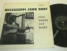 MISSISSIPPI JOHN HURT FOLK SONGS & BLUES LP NM NEAR MINT US PIEDMONT VINYL