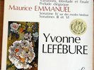 YVONNE LEFEBURE / DUKAS - EMMANUEL / FY 017 (FR)