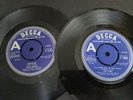 2 RARE TOM JONES 7” SINGLES DEMO PROMO 1967 68 DECCA DELILAH NEVER FALL IN LOVE