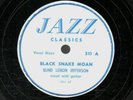 204g5.  Blind Lemon Jefferson - Black Snake Moan & Match Box Blues - JazzCla 511