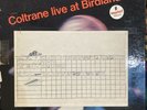 John Coltrane Live At Birdland LP Vinyl Orig. White Label PROMO Mono VAN GELDER