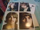 the beatles white lp no 0513163  top loader with 4 photos and poster. stereo vg+