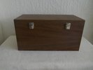 Vintage Wooden Heavy Duty Double Sided 45 RPM Record Case Holds approx 170  45s