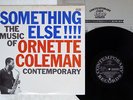 ORNETTE COLEMAN SOMETHING ELSE THE MUSIC OF CONTEMPORARY LAX-3024 Japan VINYL LP