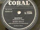 Buddy Holly Heartbeat / Well….All Right 78 rpm Shellac 10” Record Q.72346