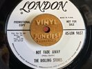 ROLLING STONES Not Fade Away US Original White London Promo Rare VG++ 45 LON9657