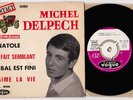 TRES RARE SUPERBE 1er EP 1963 CONTACT avec MICHEL .DELPECH  sur VOGUE