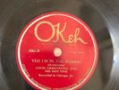 HOT JAZZ Louis Armstrong HOT 5 Okeh 8261 Yes In the Barrel/Gut Bucket Blues V+