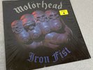 MOTORHEAD - IRON FIST VINYL RECORD IN ORIGINAL SHRINK VG/VG+ (TA-615)