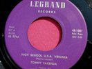 TOMMY FACENDA - High School U.S.A. - Mint- 45 rpm  Legrand 1001 original version