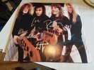 Hand signed Metallica vinyl cover Robert Trujillo,Dave ,Kirk ,Lars and James