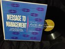 EARL NIGHTINGALE Message to Management LP RARE PRIVATE SELF HELP