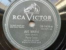 Perry Como 78rpm Single 12-inch RCA Victor Records #28-0436 Ave Maria (Schubert)