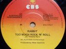 Rabbit ORIG OZ 45 Too much rock ’n’ roll NM ’76 CBS BA222227 Hard Rock AC/DC