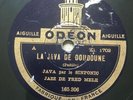 78 RPM SINFONIC JAZZ DE FRED MELE - La java de doudoune - ODEON 165306