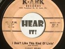 MO Country Bopper Rockabilly 45 CURLEY HELMS & THE RHYTHM BOYS on K-ARK hear