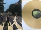 THE BEATLES ABBEY ROAD - LIMITED EDITION AUSTRALIAN WHITE/BEIGE MARBLE VINYL L.P