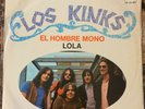 LOS KINKS -LOLA- EL HOMBRE MONO VERY RARE 1970 MEXICAN LP CLASSIC ROCK