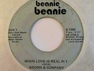 Unknown Modern Soul 45 BROWN & COMPANY When Love Is Real Beanie HEAR Ultra-Rare