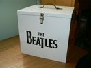 The Beatles 45 RPM Record Storage box Quality Solid Wood New & NICE