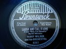 Teddy Wilson 78rpm Single 10-inch Brunswick Records #8207 Laugh And Call It Love