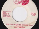 CLAY BROWN Why You Want To Change HOLY GRAIL RARE  northern soul 45 funk HEAR