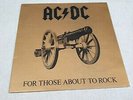 Acdc For Those About To Rock Used Vintage Vinyl lp 1st Press.
