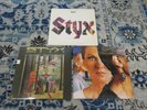 Styx LP Lot: Styx II, Grand Illusion & Pieces Of Eight Wooden Nickel A&M VG
