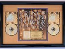PRINCE - DOUBLE PLATINUM RIAA RECORD AWARD Diamonds and Pearls / To Russ Thyret