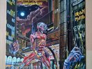 IRON MAIDEN - SOMEWHERE IN TIME - LP (1st PRESS EMC 3512 MERCH SHEET) (EX cond.)