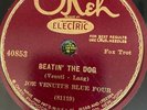 Okeh 40853 Joe Venuti Blue Four BEATIN' THE DOG Ed Lang  Jazz  78rpm 1927 E+/N-