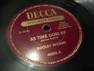 DOOLEY WILSON : AS TIME GOES BY (CASABLANCA)  /  KNOCK ON WOOD.  US. 78.rpm 1946