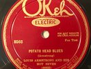 OKEH 8503 ; LOUIS ARMSTRONG AND HIS HOT SEVEN Potato Head Blues CLEAN COPY