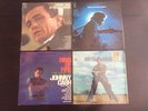 Johnny Cash 4 LP Album Lot. San Quentin Live Folsom Ring of Fire Mean as Hell.