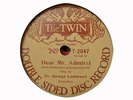 GEORGE LASHWOOD - Dear Mr Admiral / The Baby's Parade 78 rpm disc