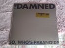 the damned who,s paranoid black+clear vinyl review copy new with promo poster