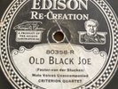 Edison Diamond Disc 80358- Criterion Quartet -OLD BLACK JOE-De Sandman The Drum