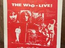 The Who LIVE  Collector's Item Vinyl Record RARE