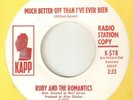 RUBY & ROMANTICS Much Better Off Than Ive Ever Been KAPP DJ NORTHERN SOUL USA 45