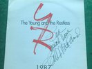 THE YOUNG AND THE RESTLESS 1987 -- SIGN JACKET  RARE.