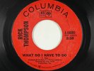 Crossover/Sweet Soul 45 - Rick Thompson - What Do I Have To Do - Columbia - mp3